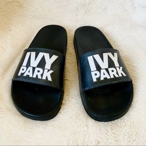 Ivy Park Slide Sandals in Black (US 7.5)